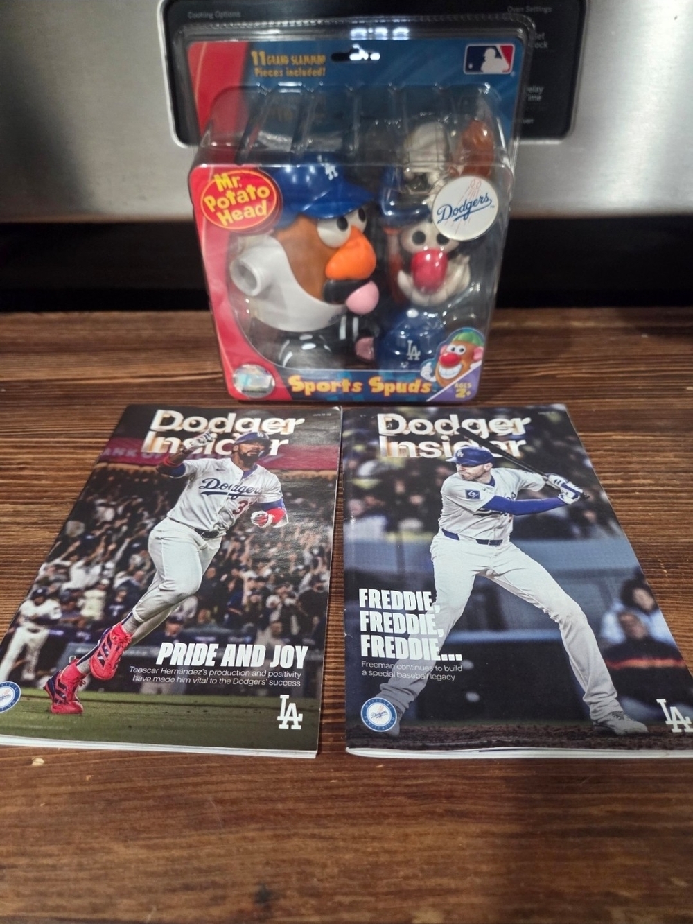 Mr. Potato Head Dodgers Sports Spuds + Dodgers Insider Magazines
